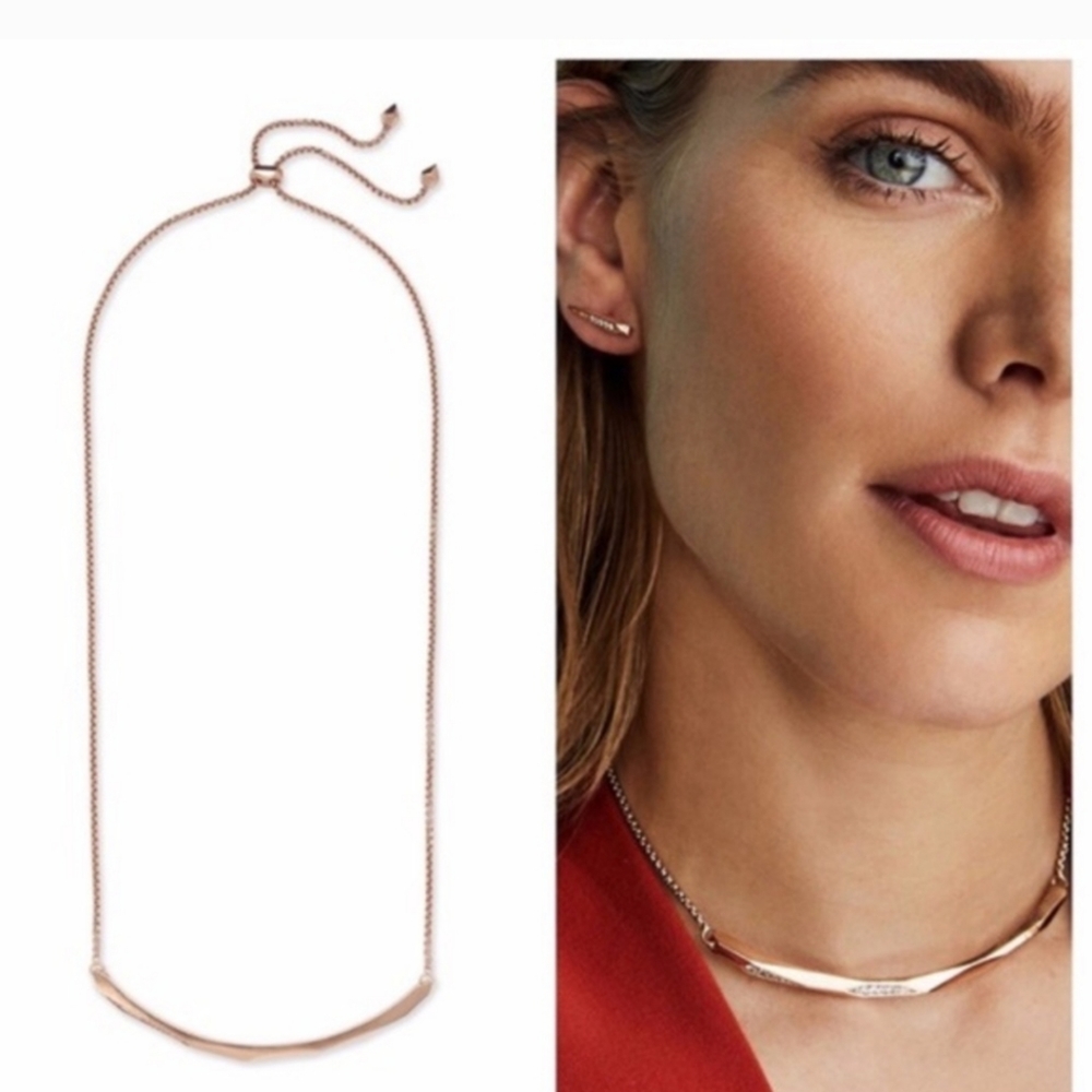 Scottie Choker Necklace in Rose Gold